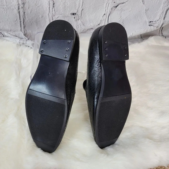 GIORGIO Brutini Black Slip On Loafer Driving Smoking Shoes Mens Business‎ 8.5 - Picture 13 of 14